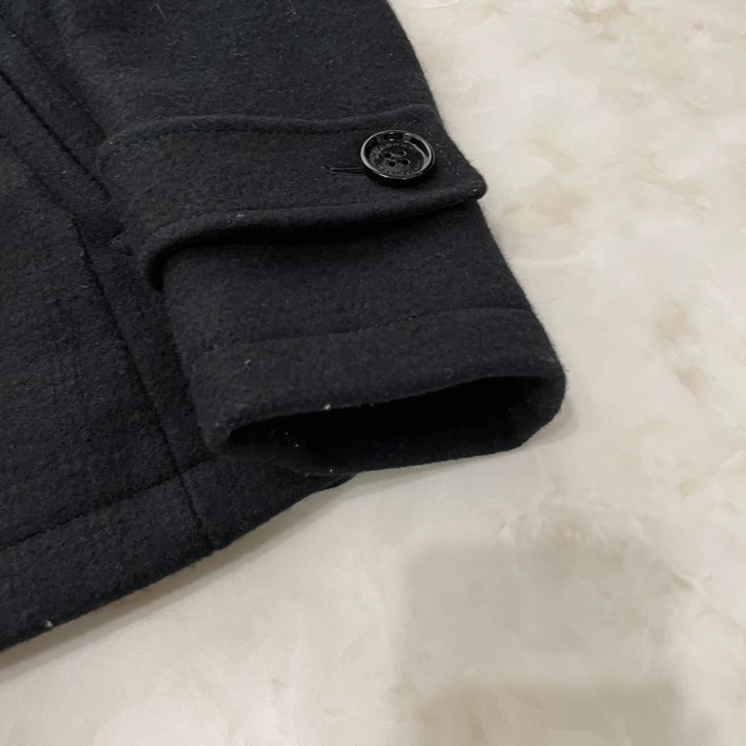 BURBERRY BLACK LABEL Pコート ブラック メンズ M　ウール