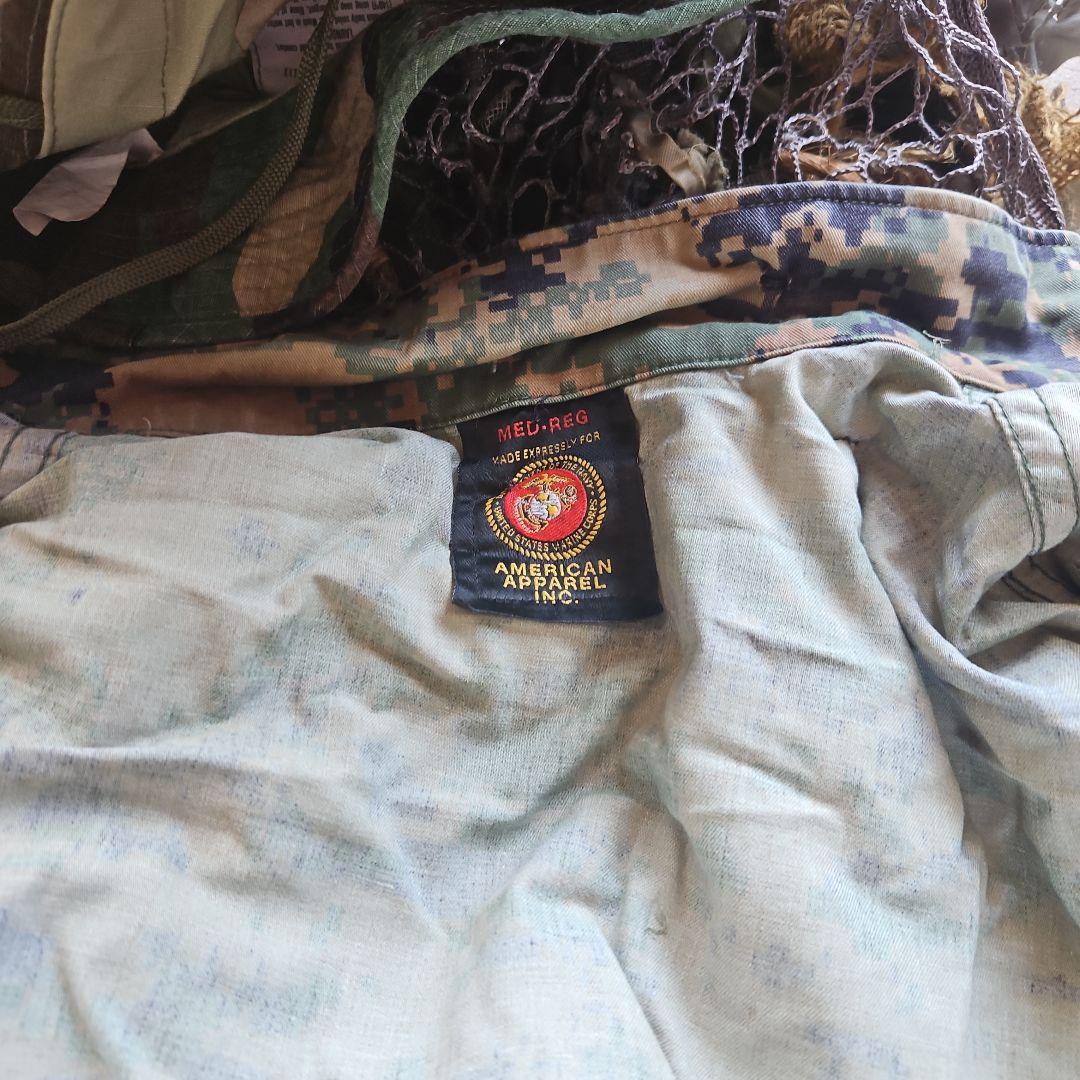 スナイパー　実物服使用　ギリースーツ　上下セット