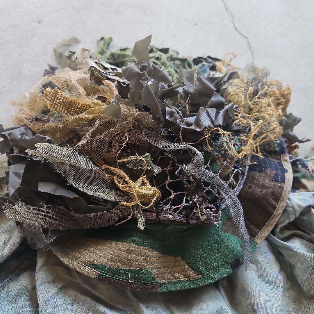 スナイパー　実物服使用　ギリースーツ　上下セット