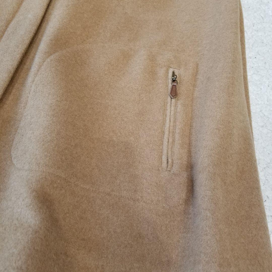 ウィムガゼット✨リバーケープコート ポンチョ ダブルジップ ウール ベージュ