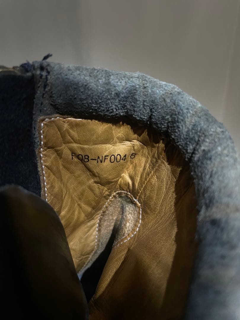 靴 FW2008 Number Nine Calfskin Combat Boots