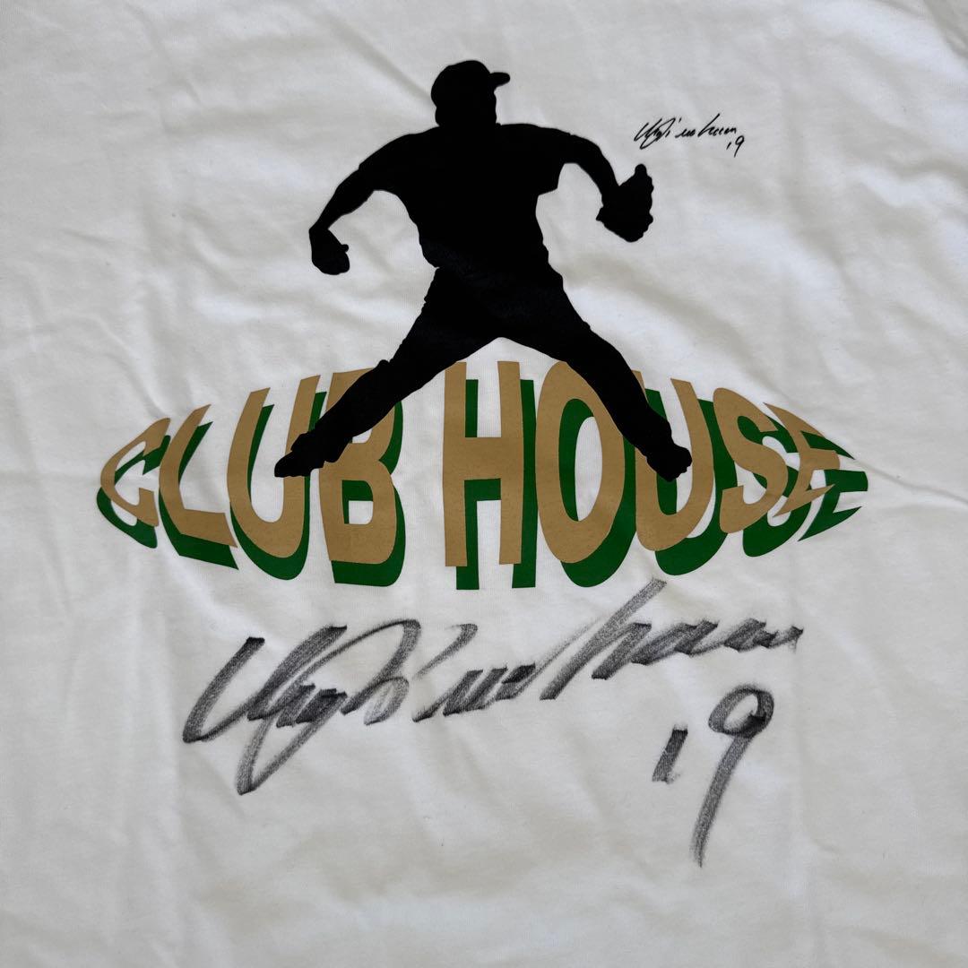 上原浩治　元プロ野球選手のサイン入りシャツ(M) & 野球ボール