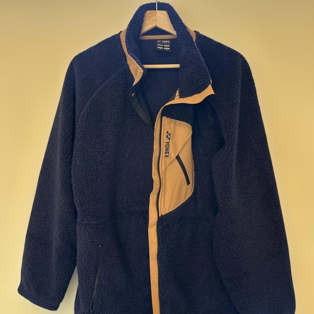 YONEX フリースジャケット 黒・オレンジ