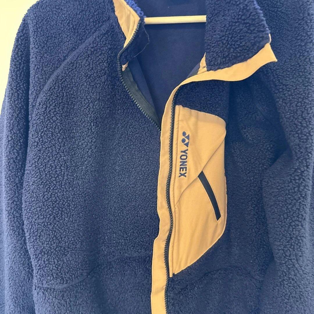 YONEX フリースジャケット 黒・オレンジ