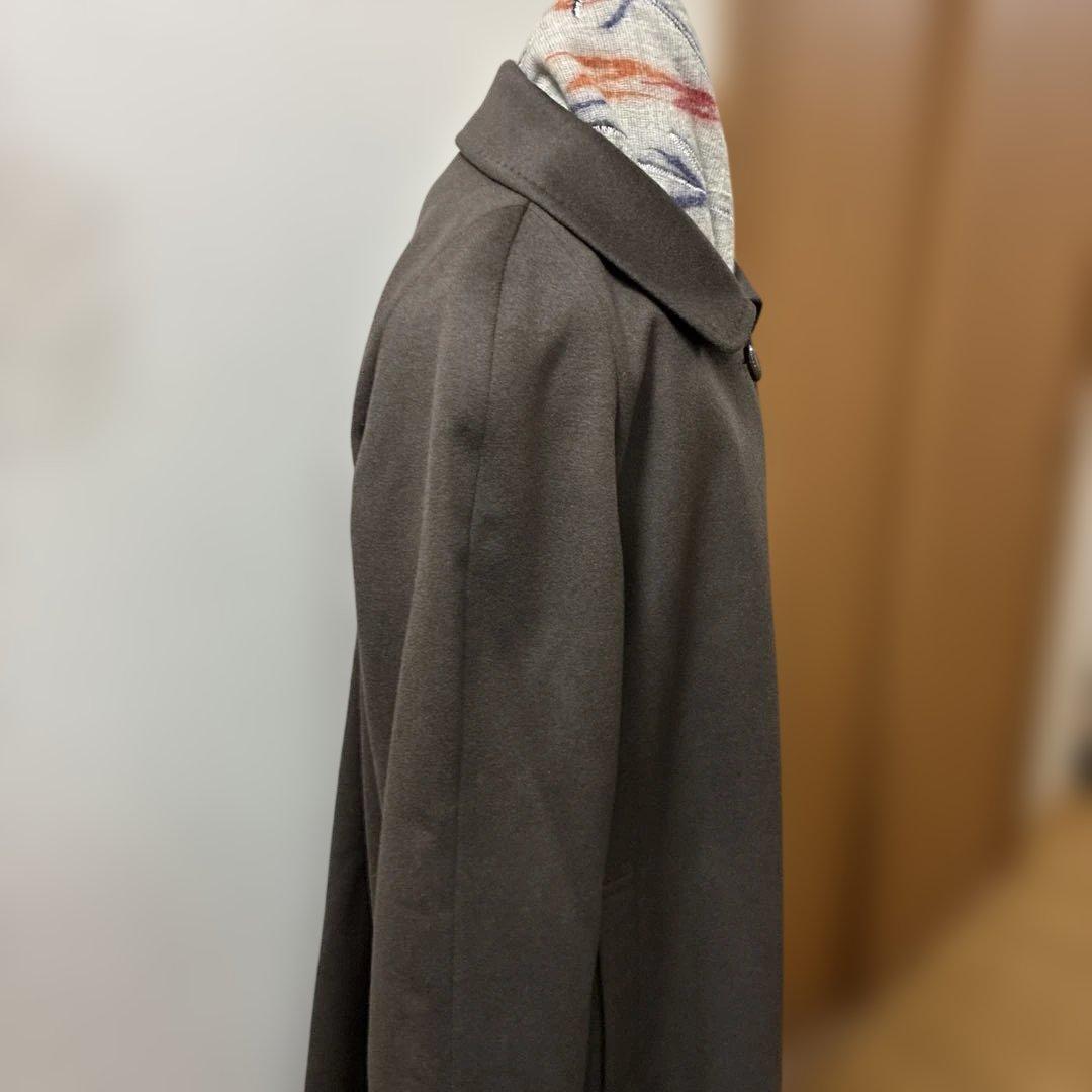 BALMAIN ダークブラウン ロングコート（裏シルク）