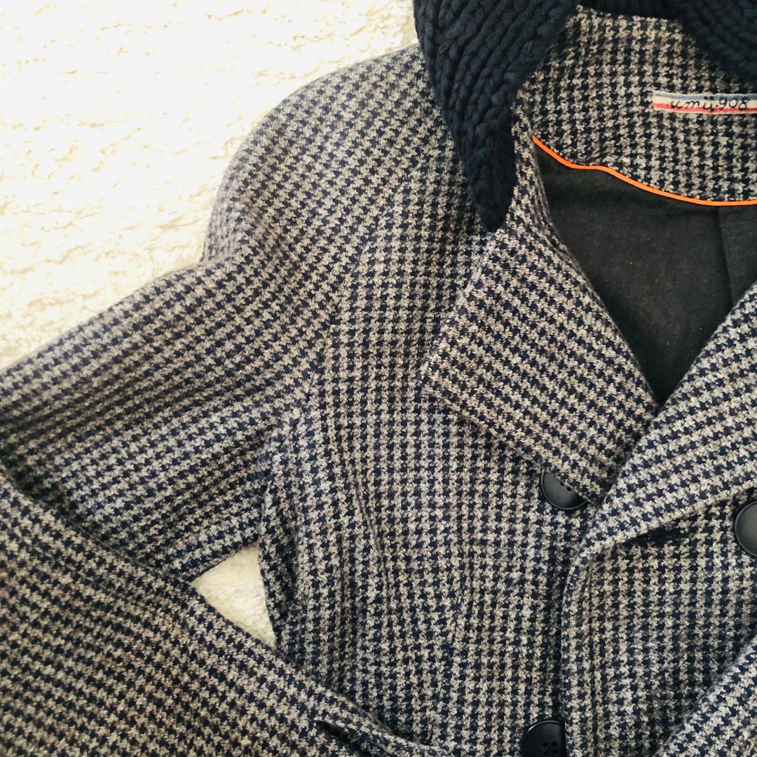 専用Merkuroさん Umii908 45rpmニット襟 コットンダブルコート