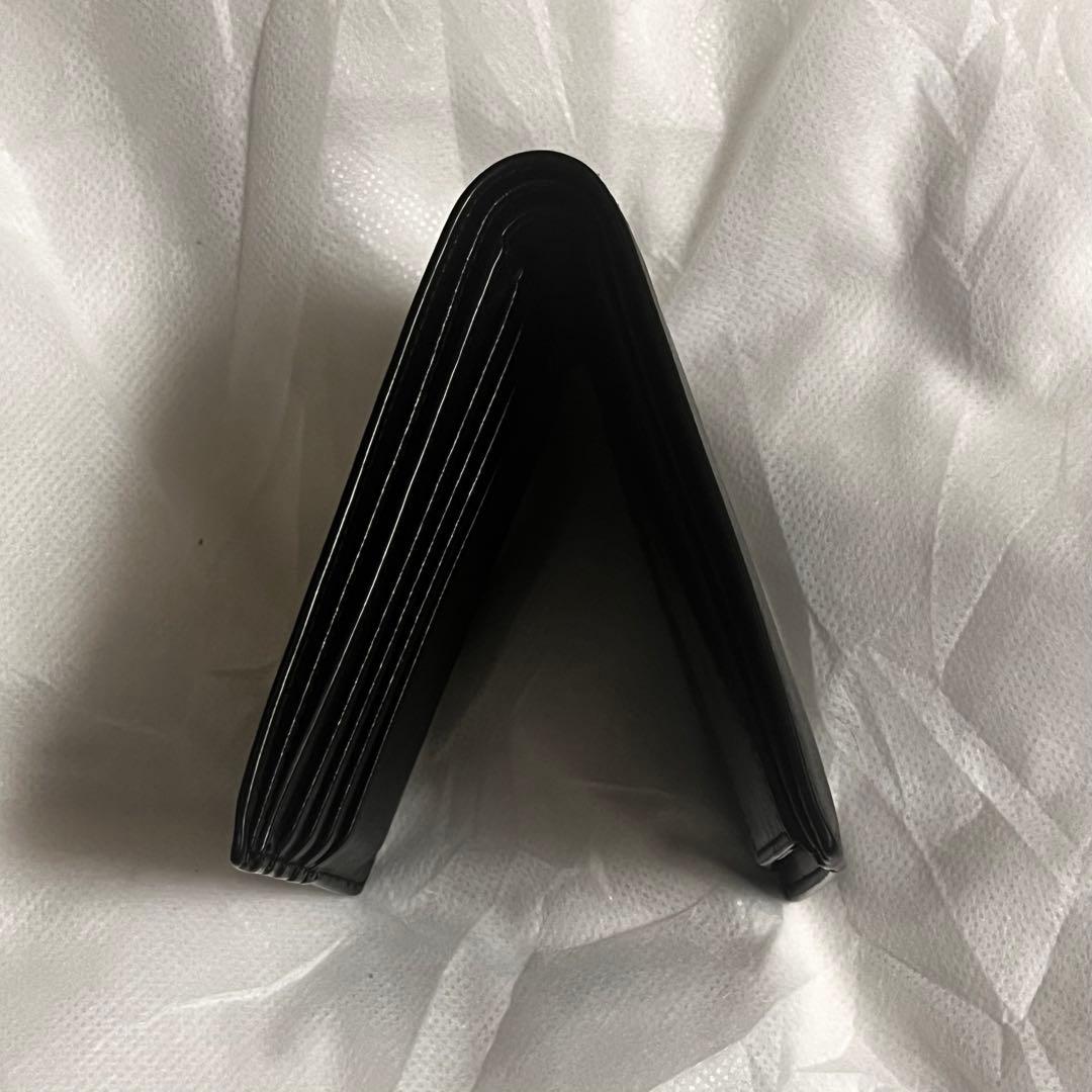 サンローラン 二つ折り財布 小銭入れ付 YSL 610193 ブラック×ゴールド