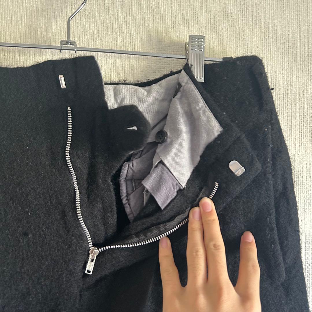 コムデギャルソンオムプリュス　22AWノマド期 ウール縮絨 ショーツ　L