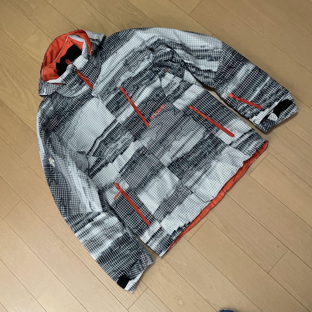 デサントDESCENTEスキーウェア　上下セット　デモチーム　中古　サイズL/O