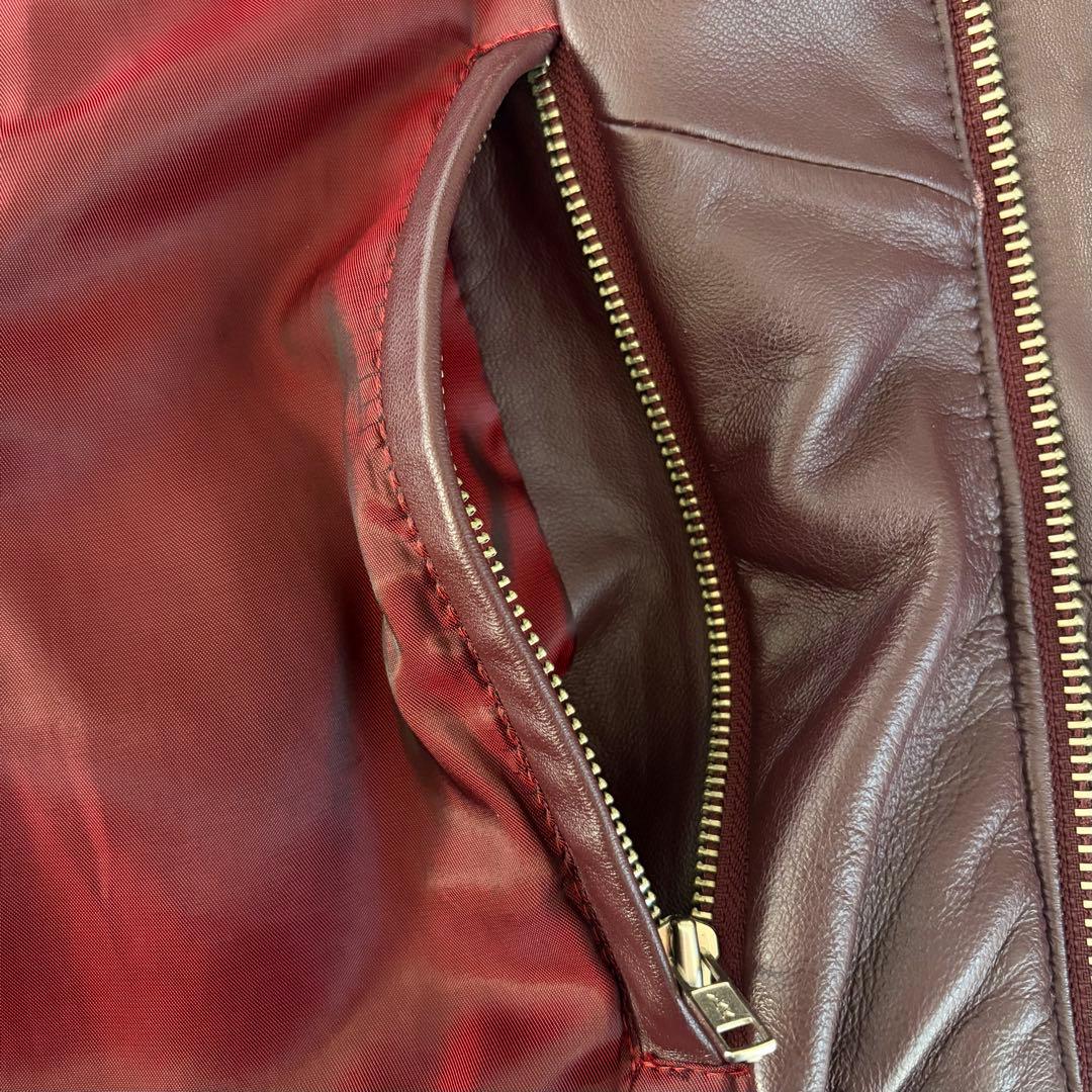 00’s Supreme Leather Puffy Vest / M