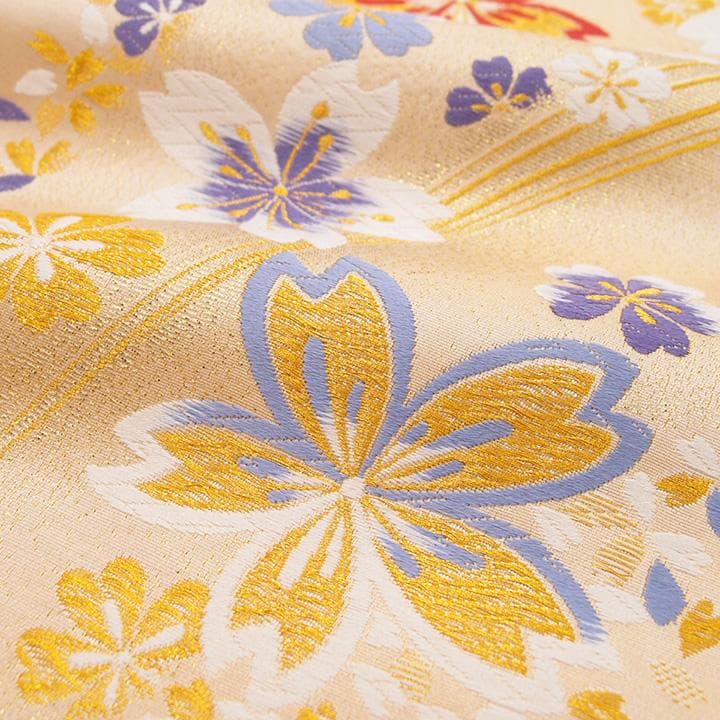 振袖用 袋帯 桜 京都 西陣 フォーマル 正絹 結婚式 美品 二十歳 sa99