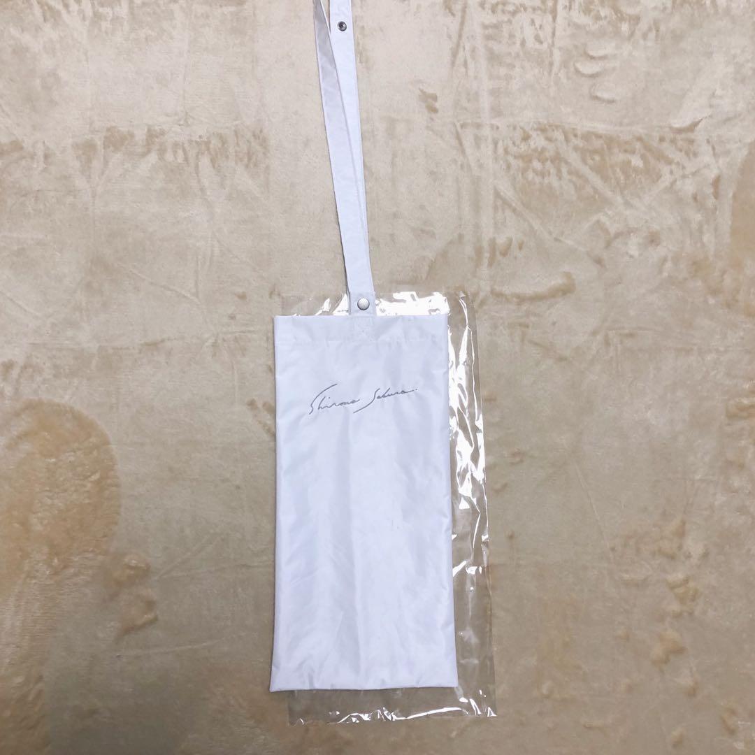 【シロノサクラ】ホワイト 折りたたみ傘 UVカット100%