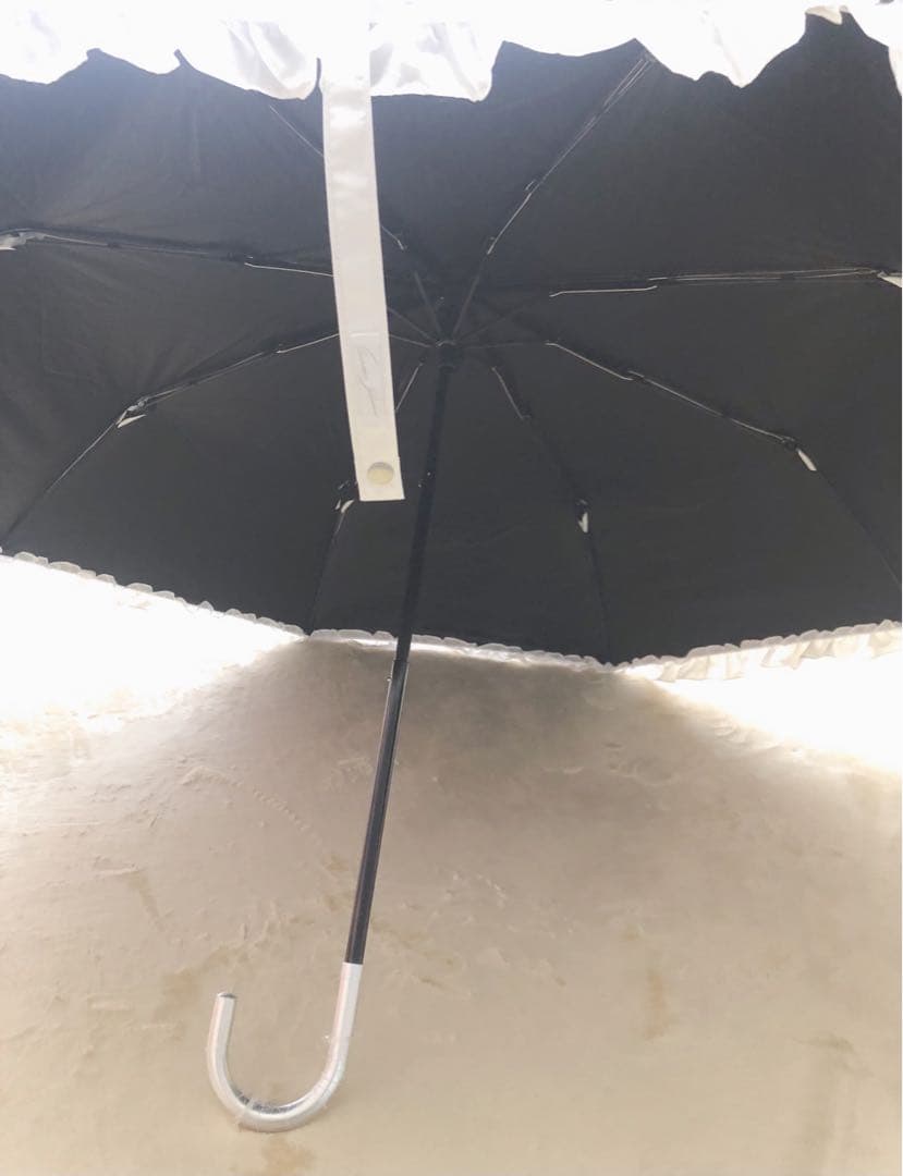 【シロノサクラ】ホワイト 折りたたみ傘 UVカット100%