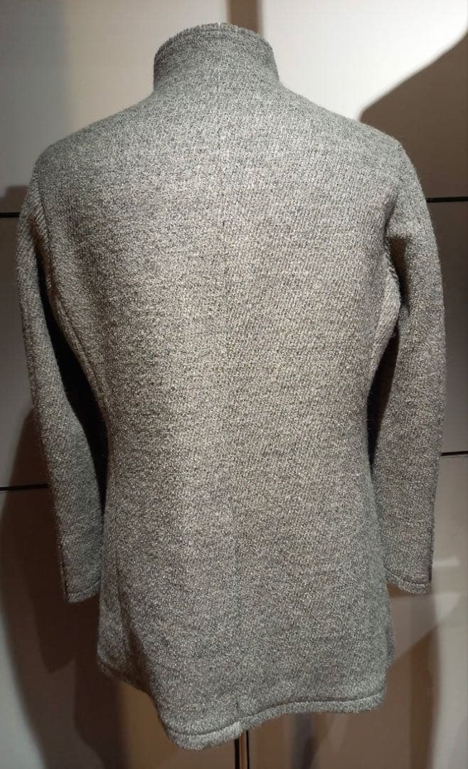 スタンドカラーウールコート