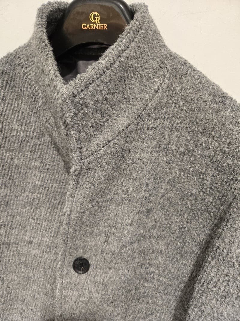 スタンドカラーウールコート