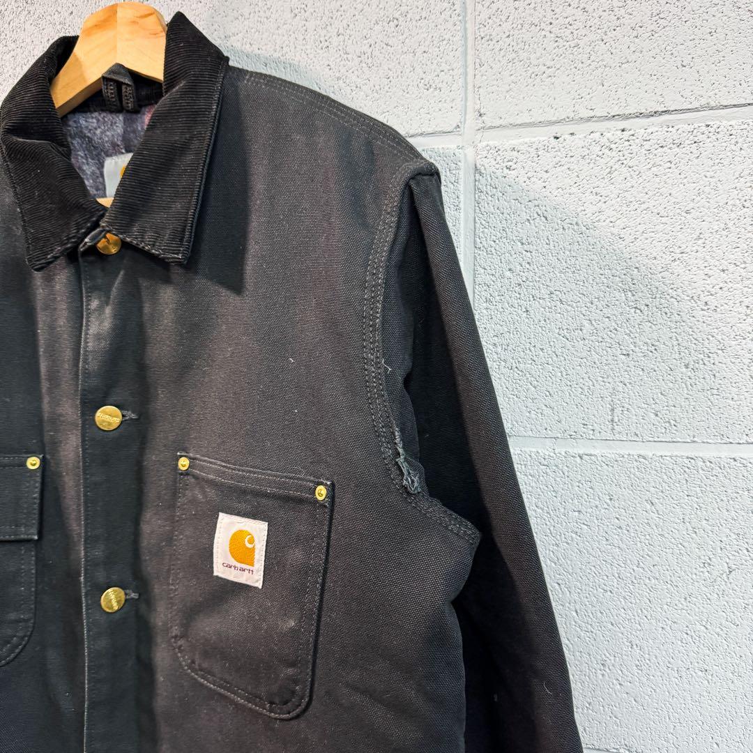 『極美品』carhartt ミシガンチョアコート 黒 カーハート 90s00s