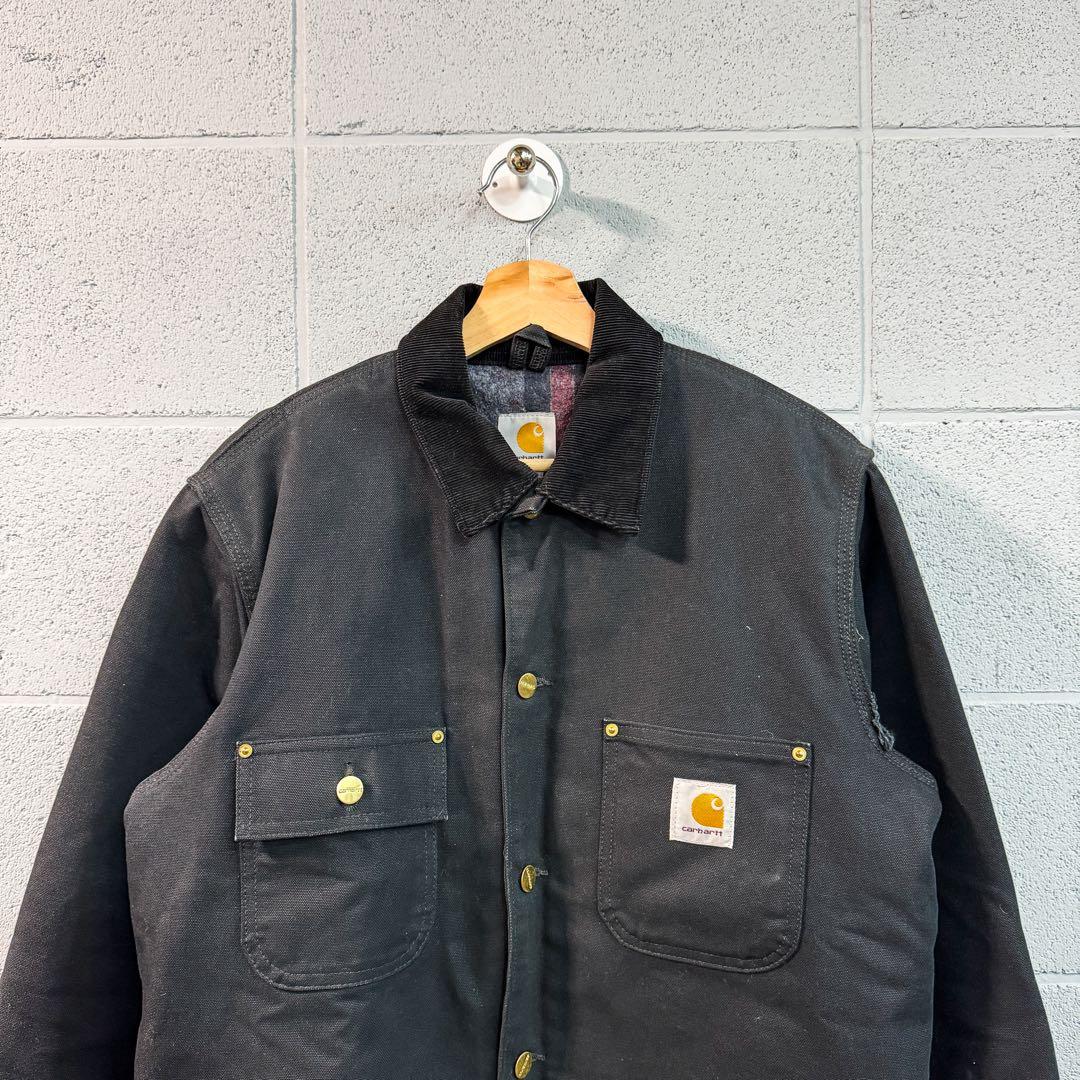 『極美品』carhartt ミシガンチョアコート 黒 カーハート 90s00s