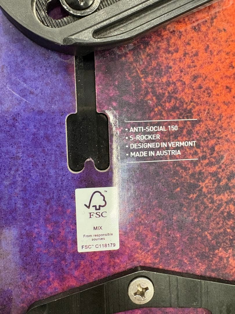 Burtonスプリットボードセット 150cm Spark バイン＋G3スキン