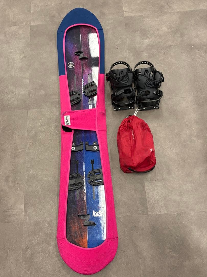 Burtonスプリットボードセット 150cm Spark バイン＋G3スキン