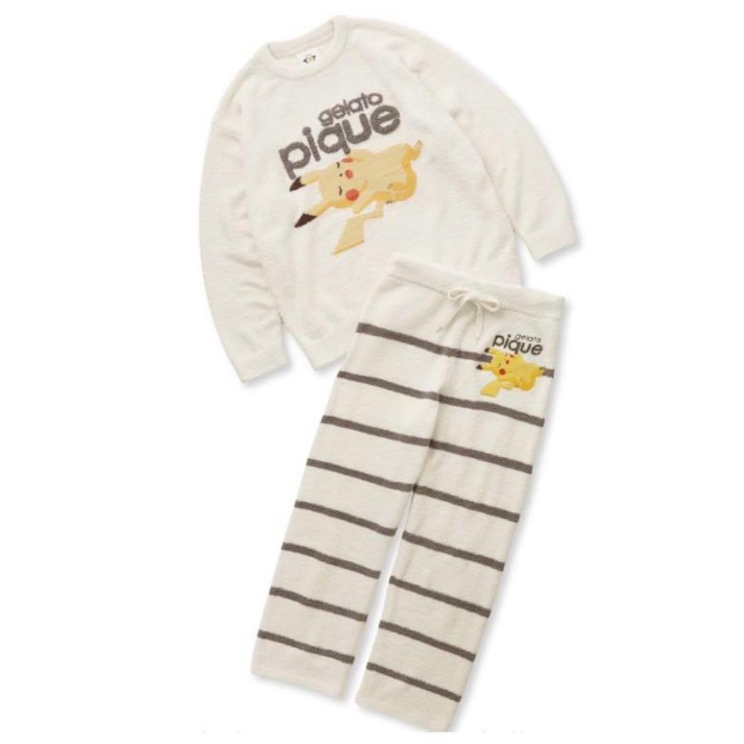 【新品】（ポケモンスリープ）ベビモコジャガードプルオーバー&ロングパンツセット