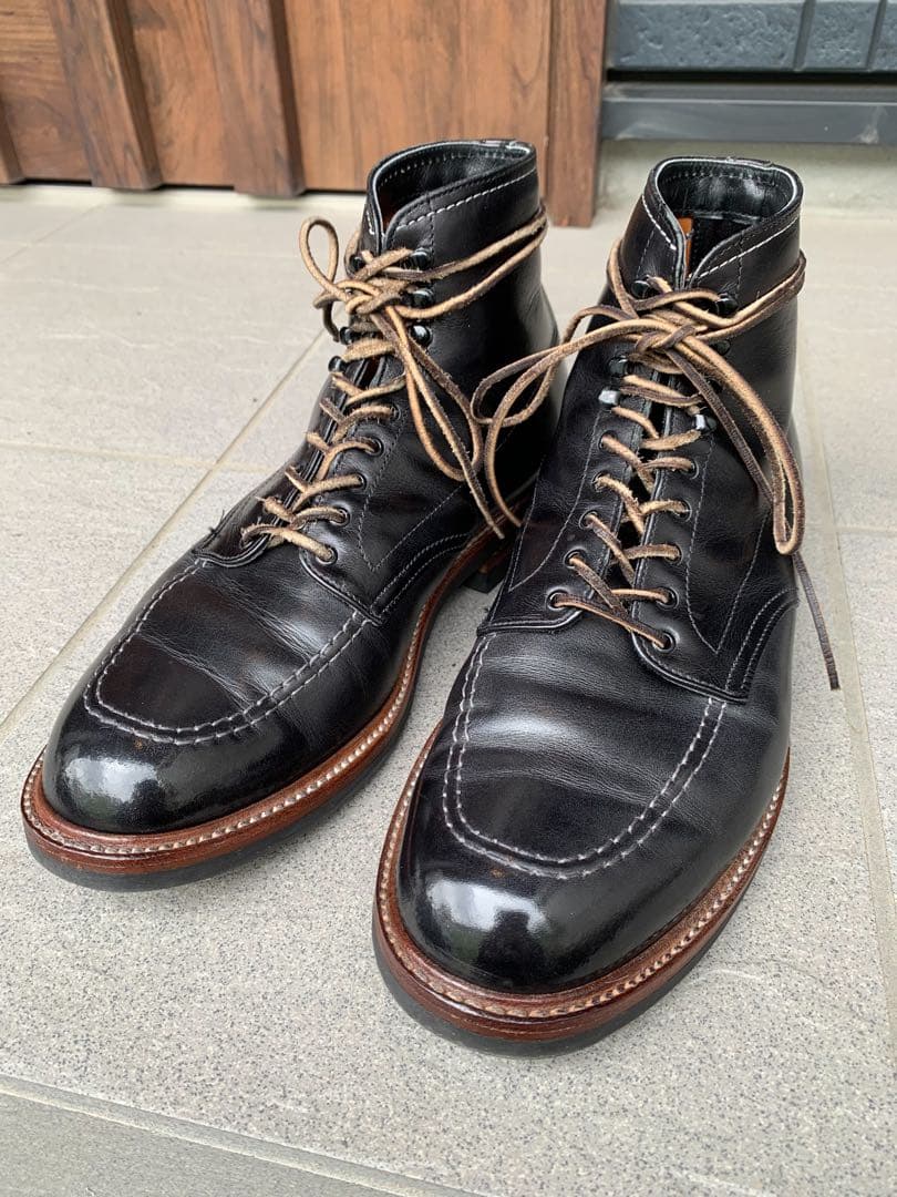 お値下げ　オールデン Alden インディーブーツ 401 ブラックカーフ