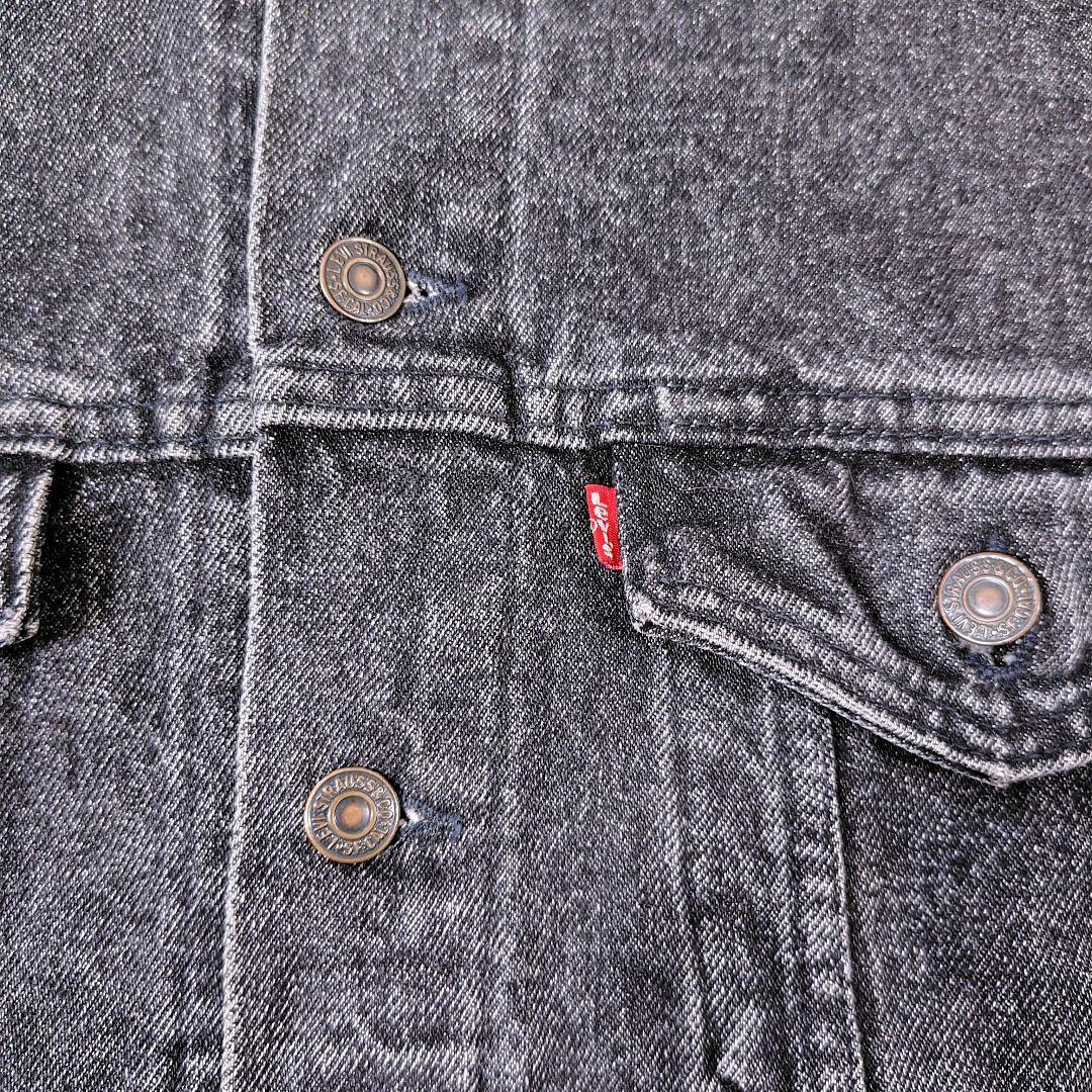 70507-4858　USA製　先染め　ブラック　トラッカージャケット　M