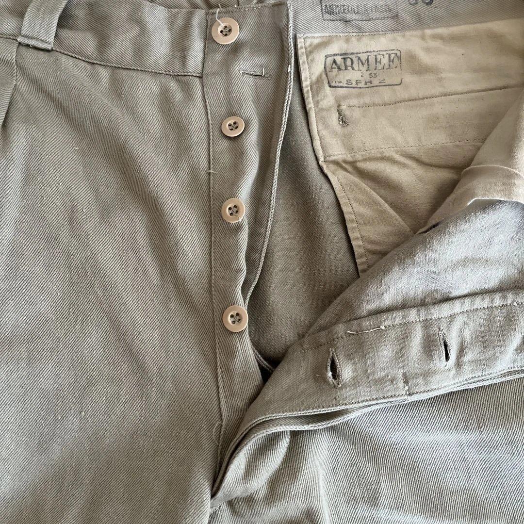 実物 フランス軍　M52チノ　サイズ35 50s