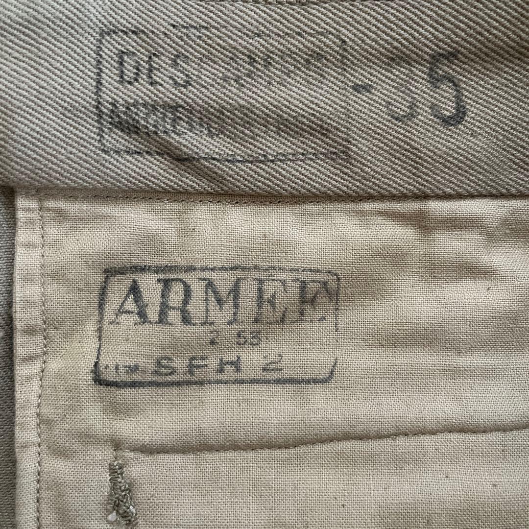 実物 フランス軍　M52チノ　サイズ35 50s