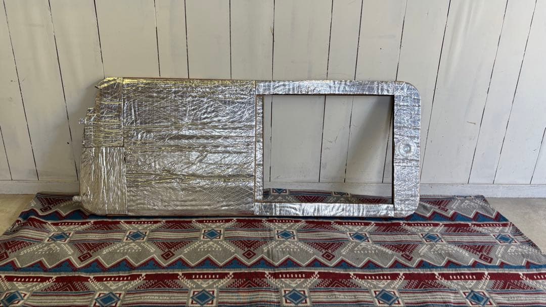 ハイエース 200系 スーパーGL 窓埋めパネル 開閉式 断熱 左右セット 木目