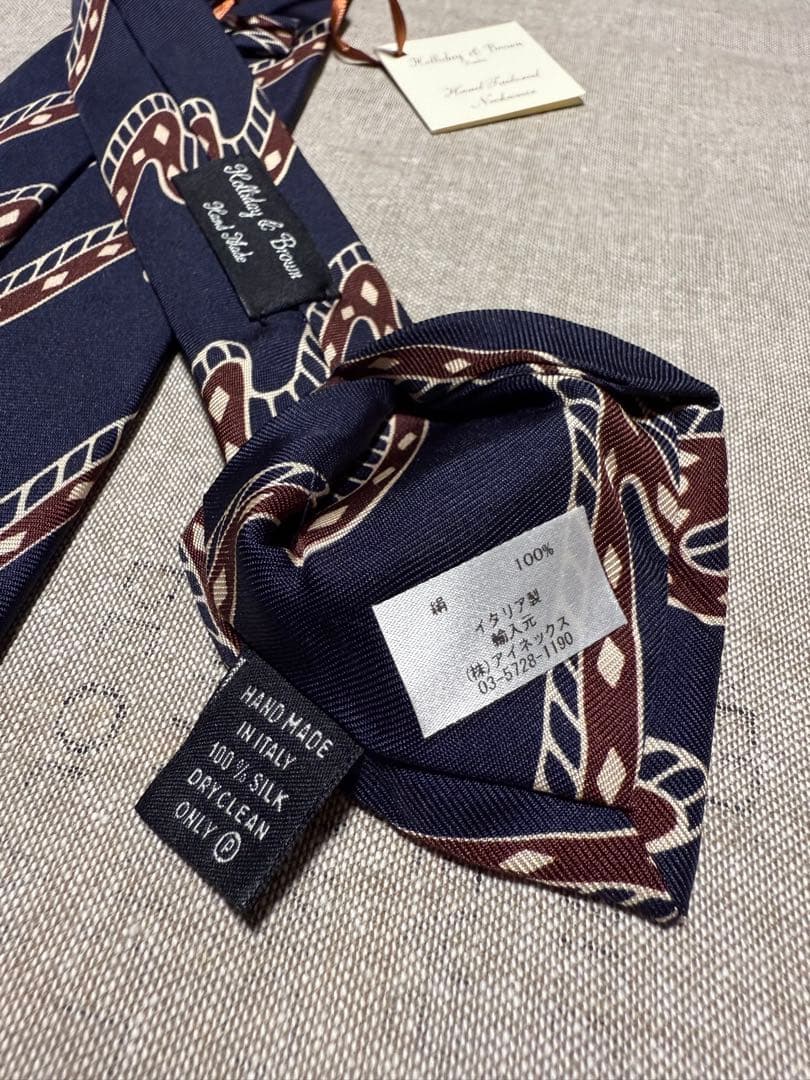 【新品】Holliday & Brown／アーカイブプリント／WAVE／ネイビー