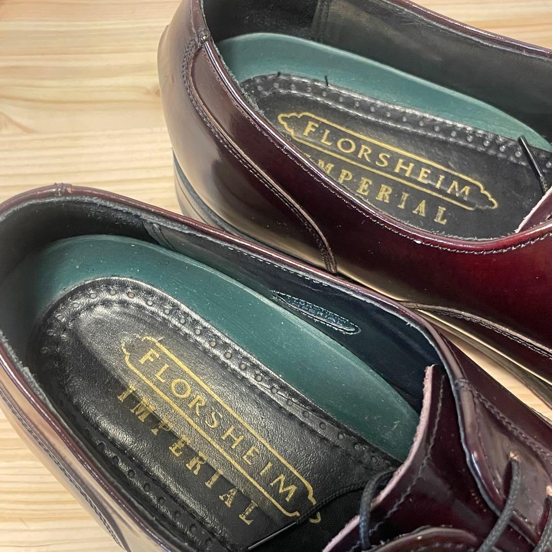 極美品）USA製 FLORSHEIM フローシャイム キャップトゥ ビンテージ