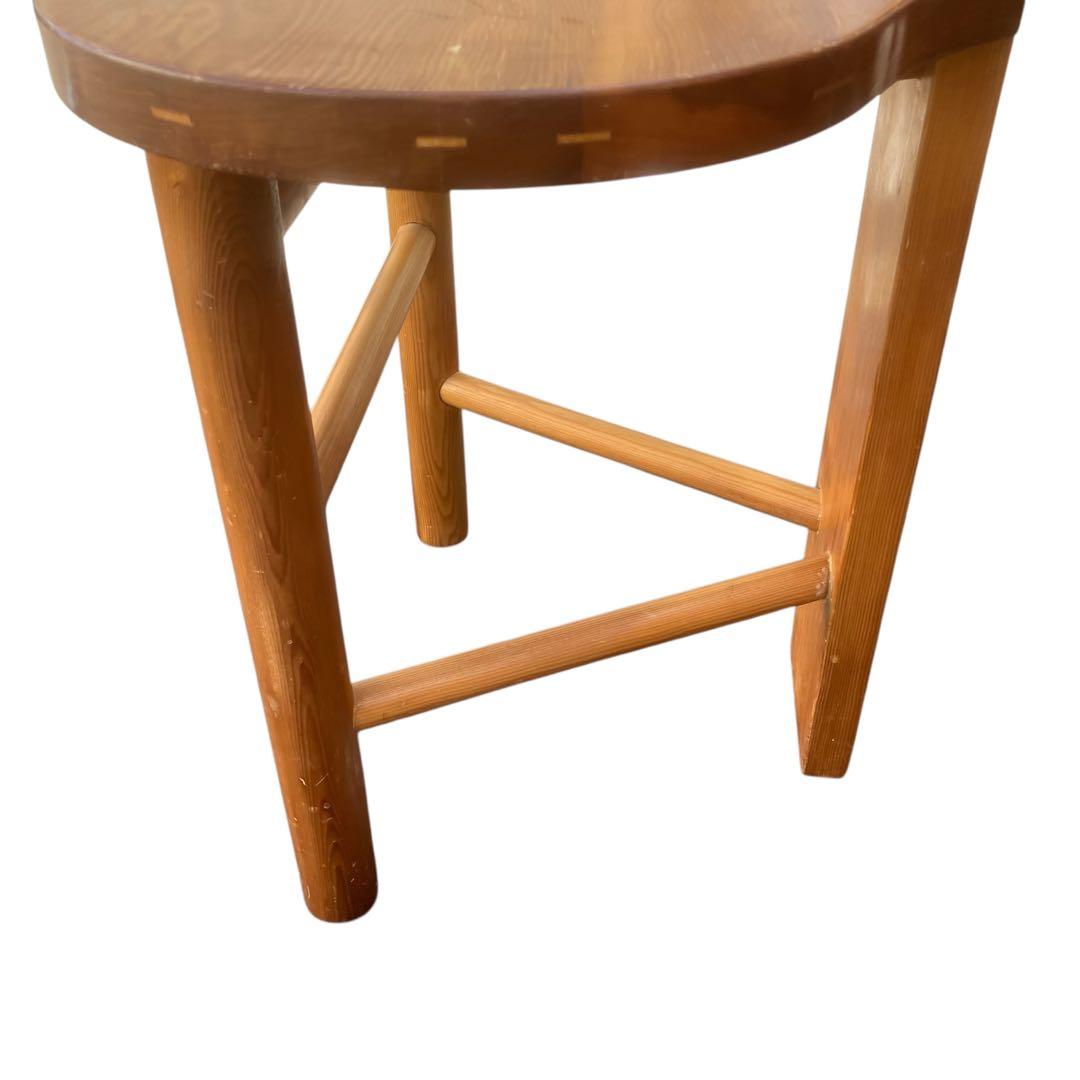 希少　レトロ　無垢材　ヴィンテージ　カフェ　店舗什器　ハイバックチェア　ユニーク