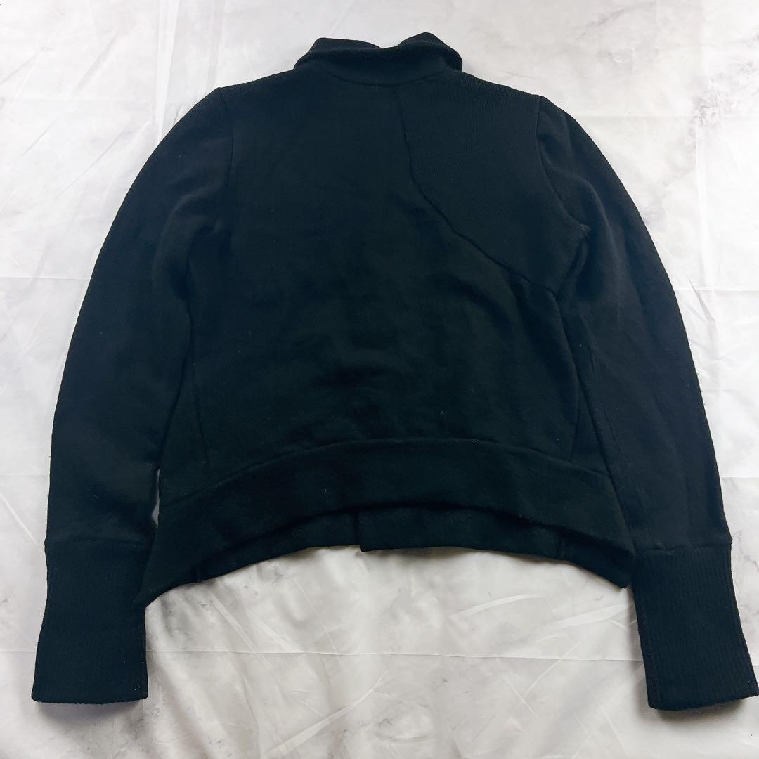 希少✨y's ワイズ ニットジャケット アシンメトリーデザイン ブラック 黒