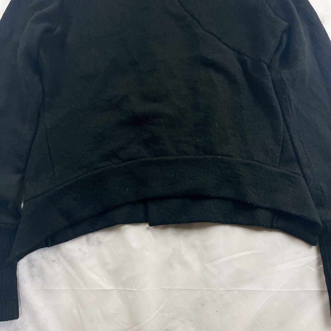 希少✨y's ワイズ ニットジャケット アシンメトリーデザイン ブラック 黒