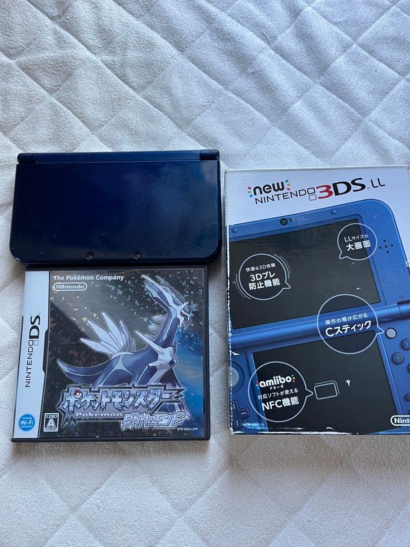new Nintendo 3DS LL ブルー ソフト付き