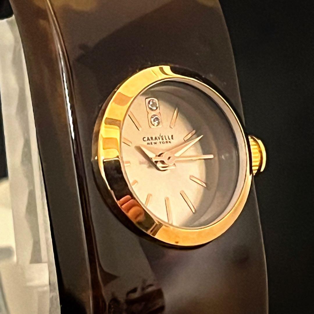 【のの】CARAVELLE/レディース腕時計/お洒落/ブラウン色