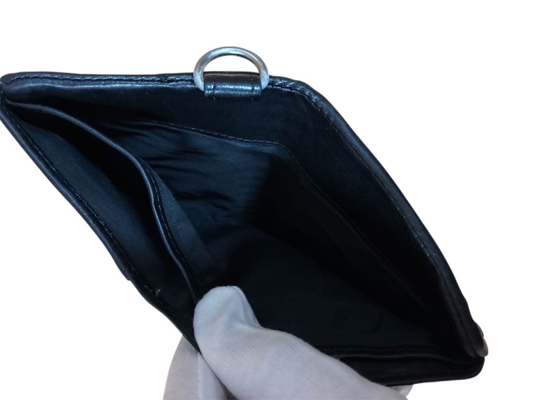 ヒステリックグラマーHysteric GLamour スタッズ付き黒二つ折り財布