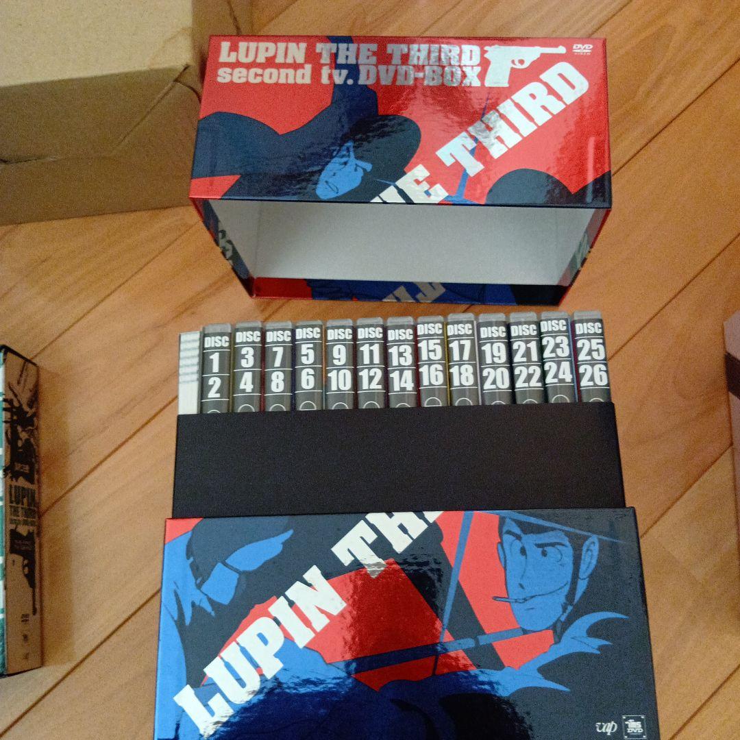 ルパン三世DVDBOX1.2.3まとめ売り、おまけ別冊宝島２冊、ミニフィギュア