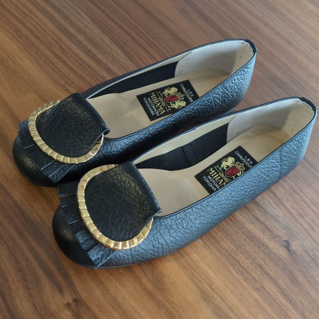 【新品】MIHAMA 定番 カッターシューズ 黒　22.5センチ