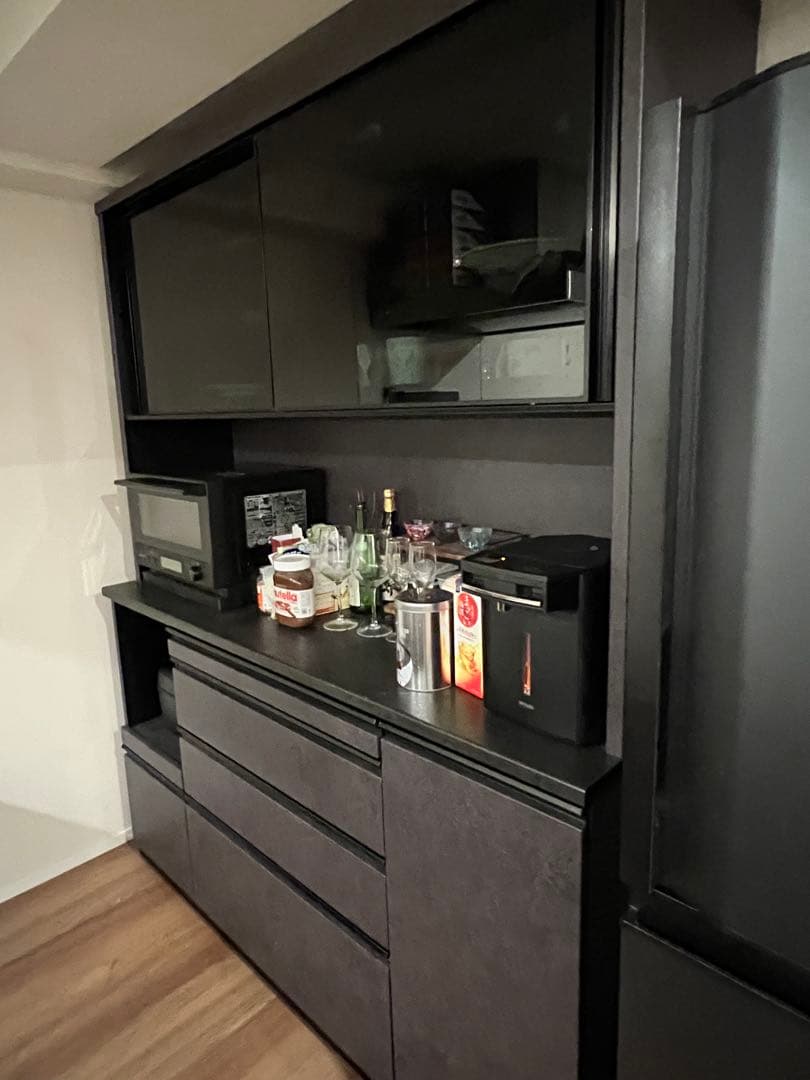 Pamouna EM 食器棚 引き戸タイプ 幅160cm/140cm