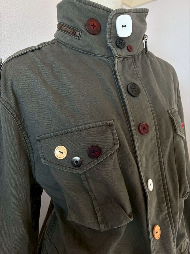 激レア✴︎y2kボタン再構築　ミリタリーライダース　平成ギャル　ストリートNANA