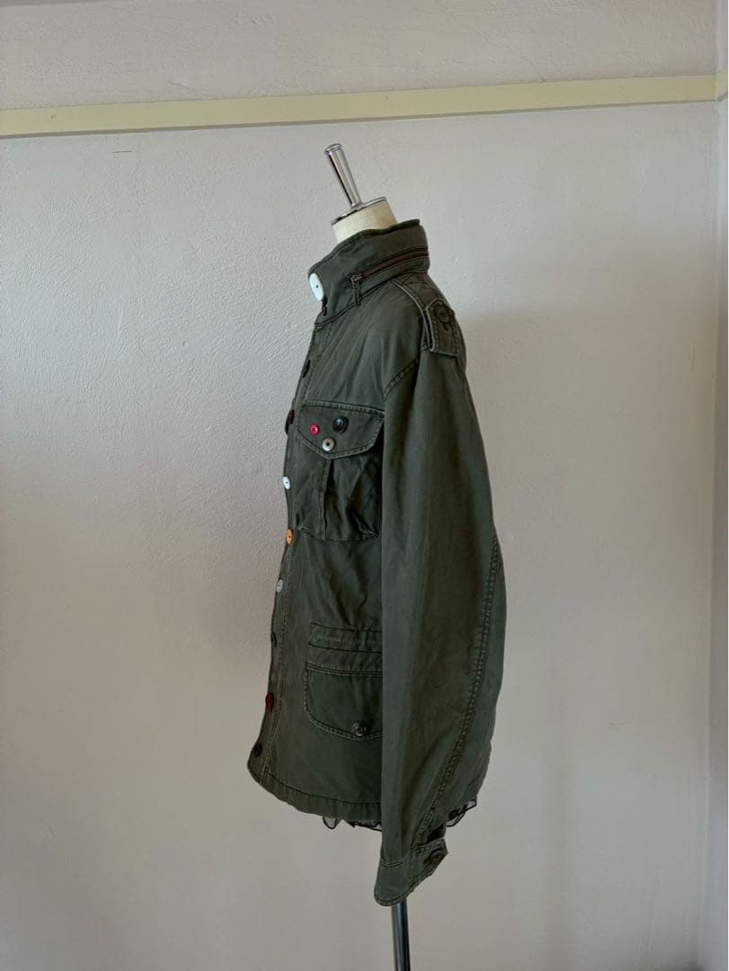 激レア✴︎y2kボタン再構築　ミリタリーライダース　平成ギャル　ストリートNANA