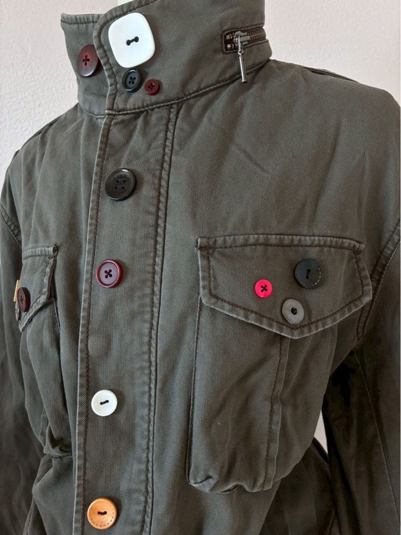 激レア✴︎y2kボタン再構築　ミリタリーライダース　平成ギャル　ストリートNANA