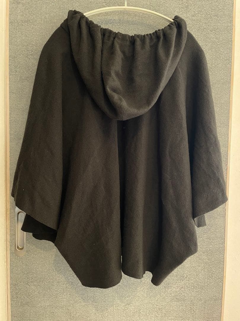 ルグランブルー　ポンチョ　LGB　フード　ウール100%　Y2K グランジ