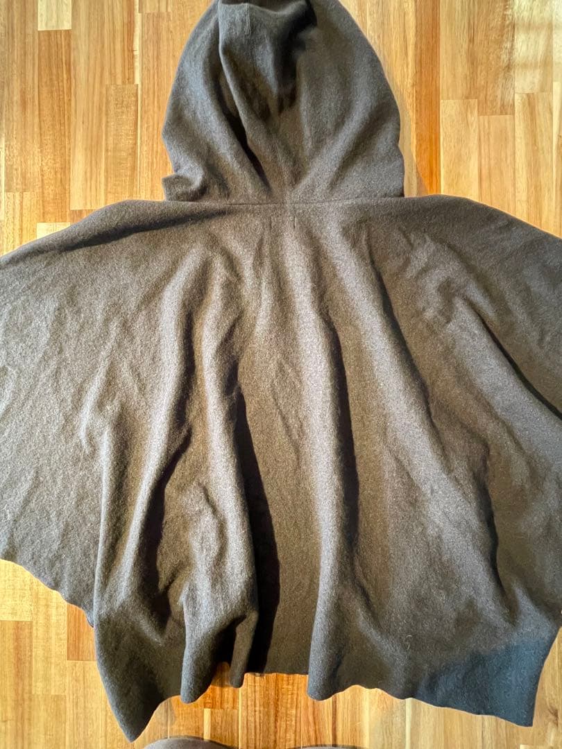 ルグランブルー　ポンチョ　LGB　フード　ウール100%　Y2K グランジ