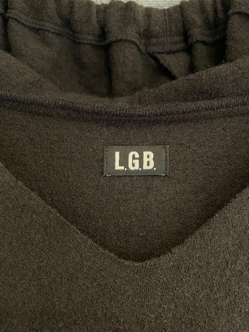 ルグランブルー　ポンチョ　LGB　フード　ウール100%　Y2K グランジ