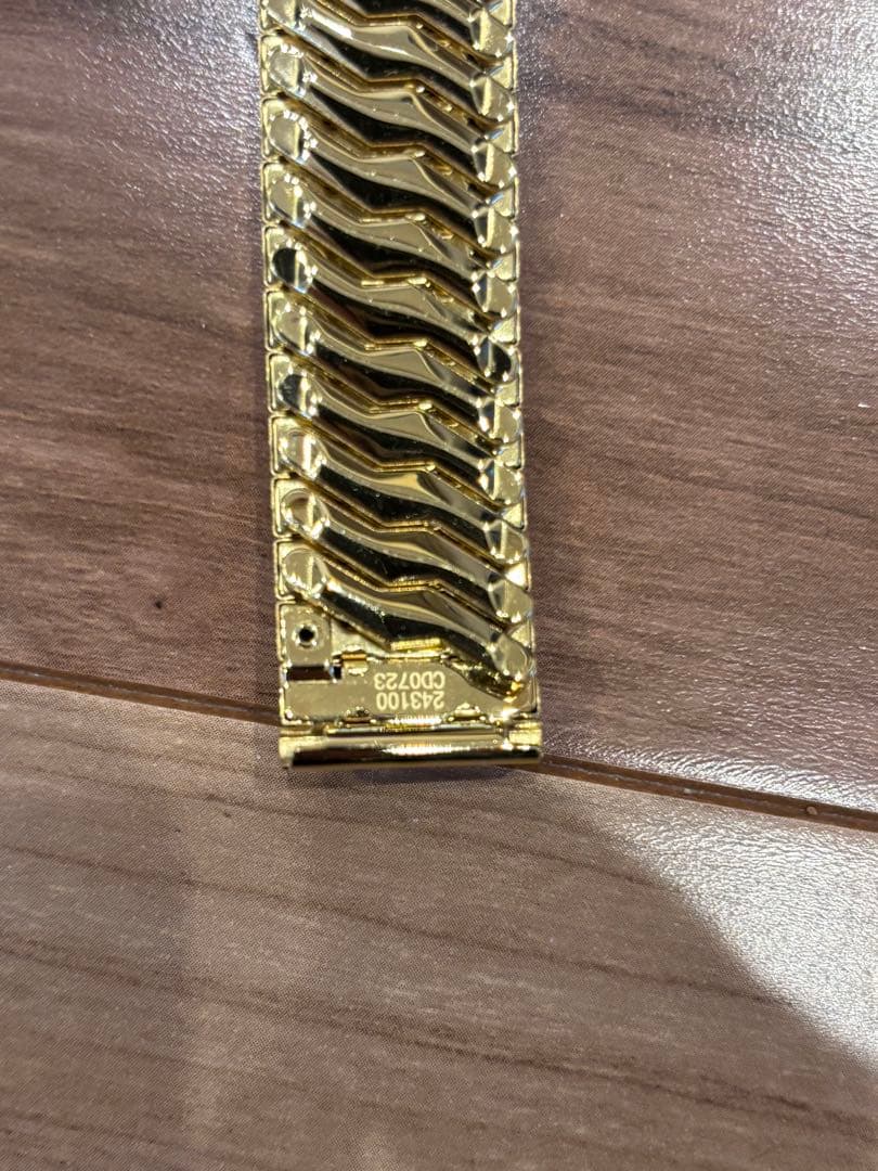 ハミルトン ベンチュラ 純正 蛇腹ベルト 17㎜ ゴールド 腕時計 伸縮バンド