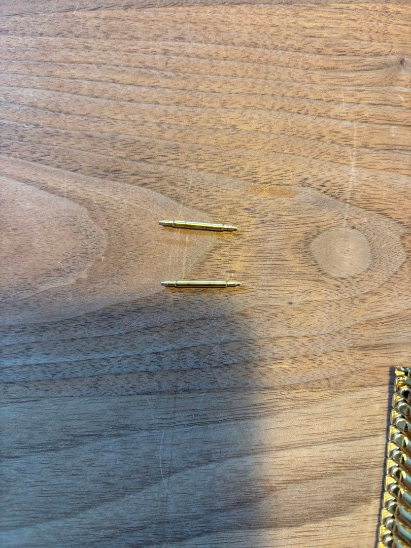 ハミルトン ベンチュラ 純正 蛇腹ベルト 17㎜ ゴールド 腕時計 伸縮バンド