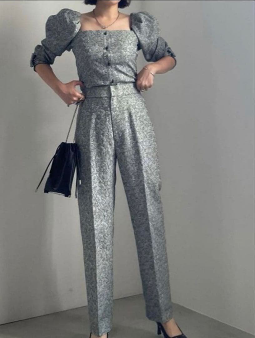 AMERI 3WAY JACQUARD SET UP グリーン　Mサイズ