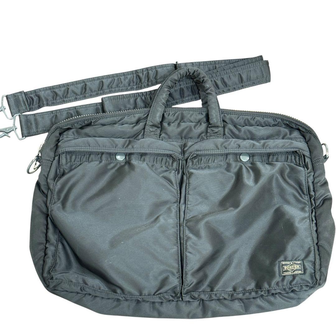 【美品】PORTER✨吉田カバン ポーター ブラック 2way バッグ タンカー